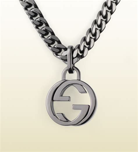 gucci interlocking g necklace silver|gucci interlocking g pendant.